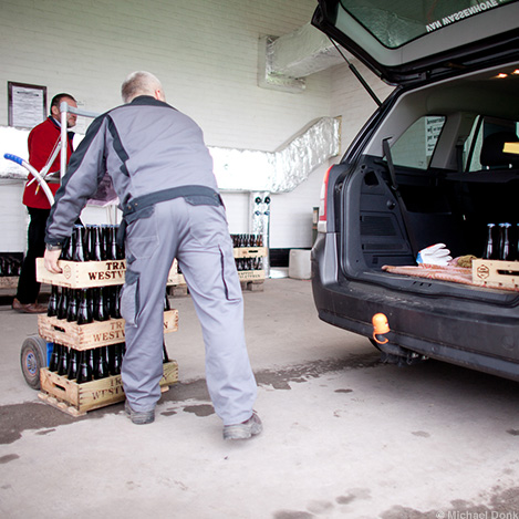 Loading Westvleteren Bottles